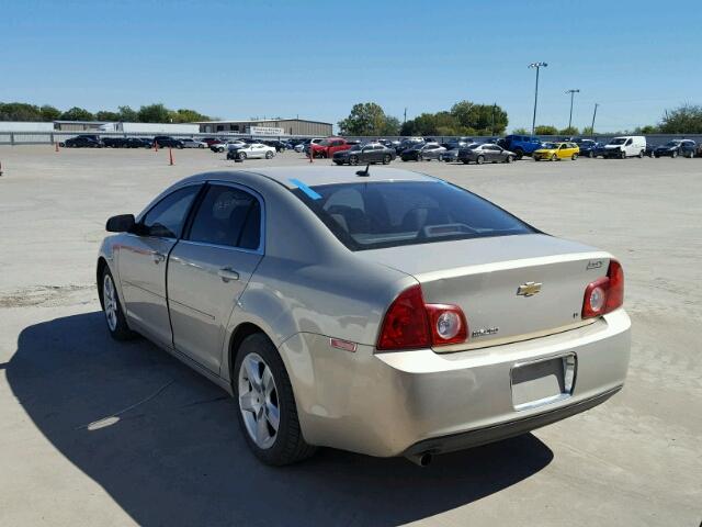 1G1ZH57B39F118552 - 2009 CHEVROLET MALIBU 1LT 金色 照片 3