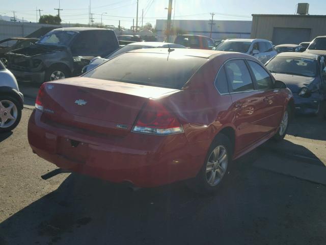 2G1WF5E34C1322019 - 2012 CHEVROLET IMPALA LS RED photo 4