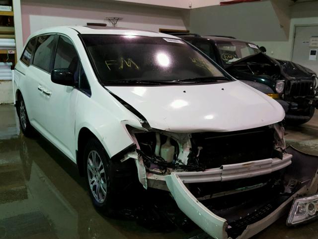 5FNRL5H68CB008535 - 2012 HONDA ODYSSEY EX WHITE photo 1