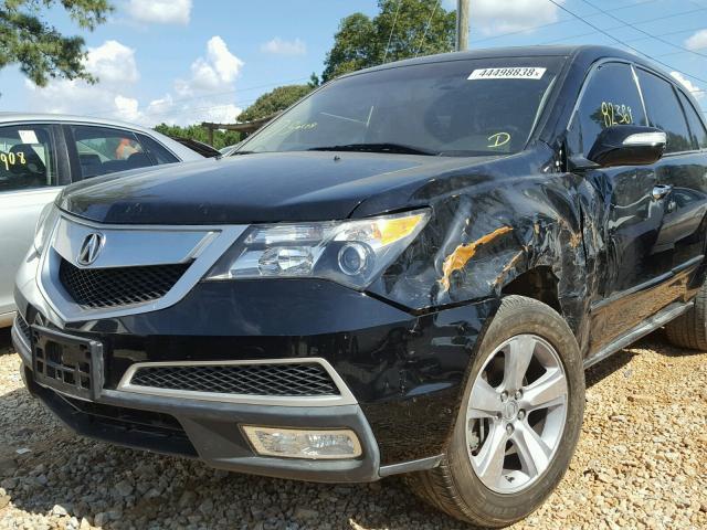 2HNYD2H25CH503168 - 2012 ACURA MDX BLACK photo 9