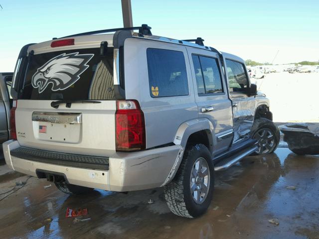 1J8HG58N26C127764 - 2006 JEEP COMMANDER SILVER photo 4