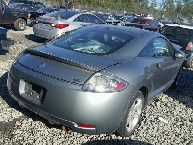 4A3AK24F97E006253 - 2007 MITSUBISHI ECLIPSE GS GRAY photo 4