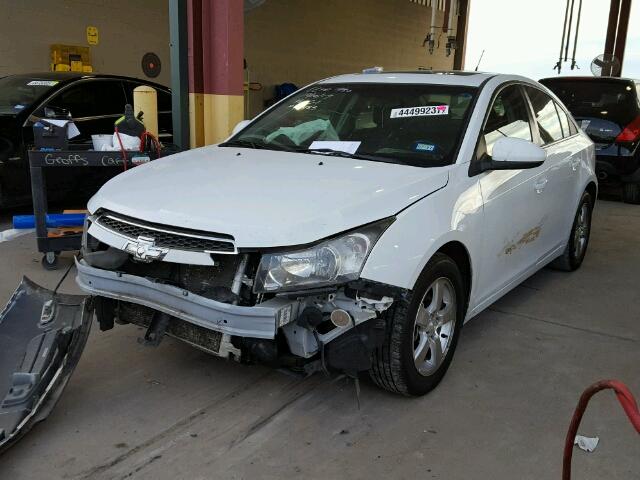 1G1PF5SC9C7137492 - 2012 CHEVROLET CRUZE LT WHITE photo 2