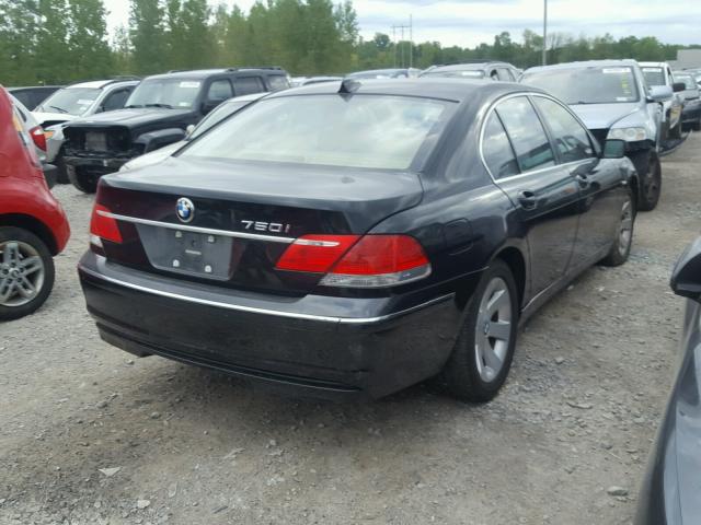WBAHL83566DT04450 - 2006 BMW 750 I BLACK photo 4