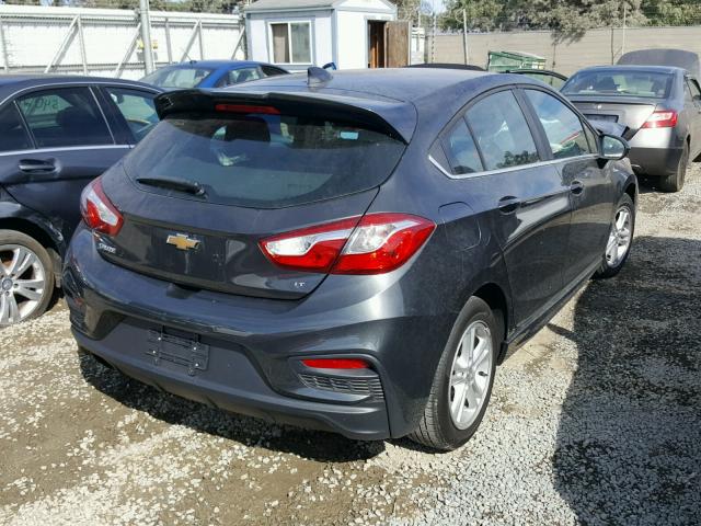 3G1BD6SM8HS517334 - 2017 CHEVROLET CRUZE LT GRAY photo 4