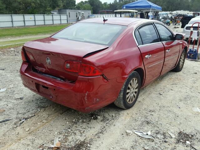 1G4HD57206U194487 - 2006 BUICK LUCERNE CX BURGUNDY photo 4