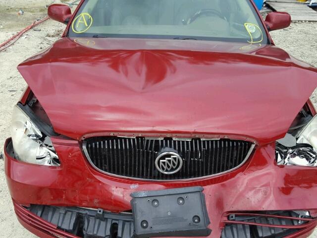 1G4HD57206U194487 - 2006 BUICK LUCERNE CX BURGUNDY photo 7