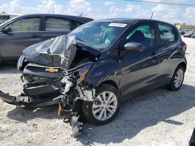 KL8CD6SA8HC765132 - 2017 CHEVROLET SPARK 1LT CHARCOAL photo 2