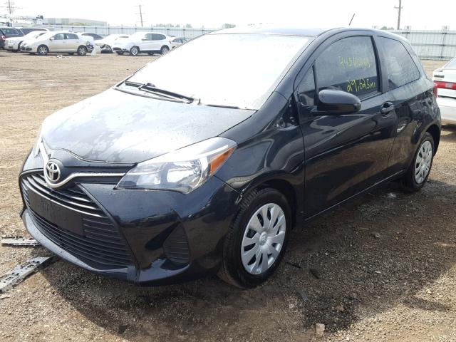 VNKJTUD3XGA056160 - 2016 TOYOTA YARIS L BLACK photo 2