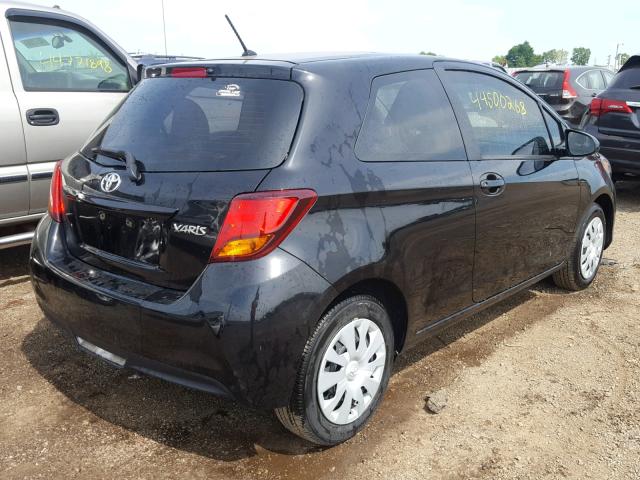 VNKJTUD3XGA056160 - 2016 TOYOTA YARIS L BLACK photo 4