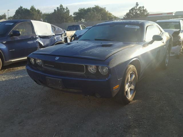 2B3CJ4DV8AH120277 - 2010 DODGE CHALLENGER BLUE photo 9