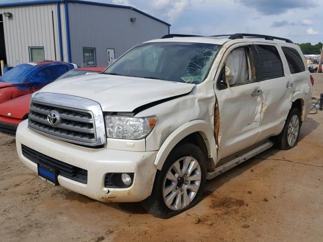 5TDDW5G1XGS142763 - 2016 TOYOTA SEQUOIA PL WHITE photo 2