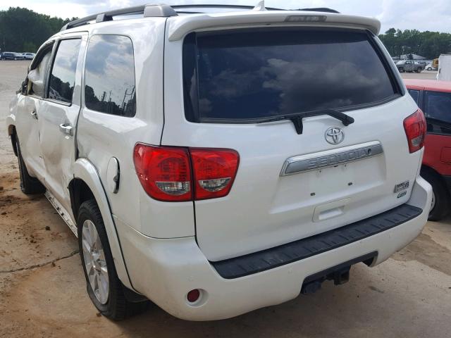 5TDDW5G1XGS142763 - 2016 TOYOTA SEQUOIA PL WHITE photo 3