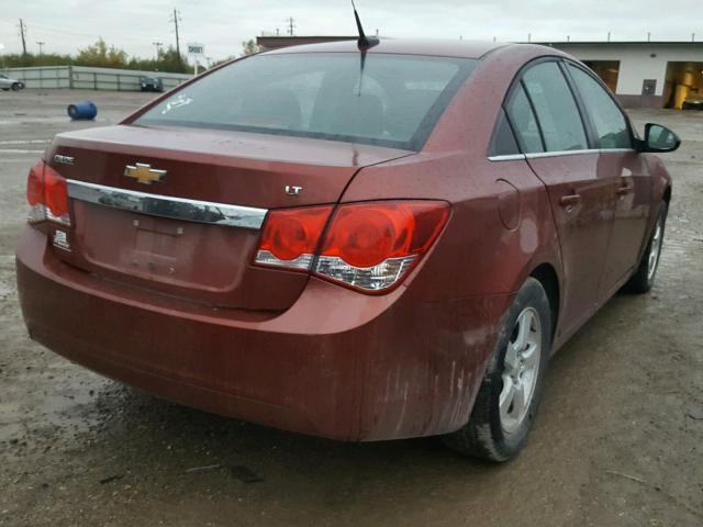 1G1PF5SC6C7375347 - 2012 CHEVROLET CRUZE BURGUNDY photo 4