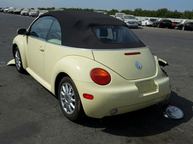3VWCM21Y04M301028 - 2004 VOLKSWAGEN NEW BEETLE 黄色 照片 3