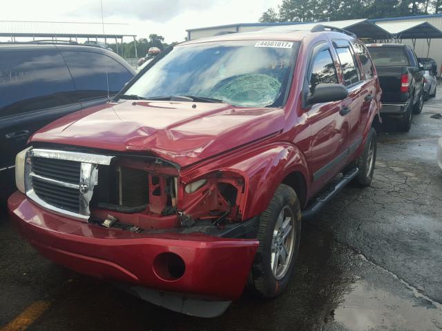 1D4HD48256F182730 - 2006 DODGE DURANGO SL RED photo 2