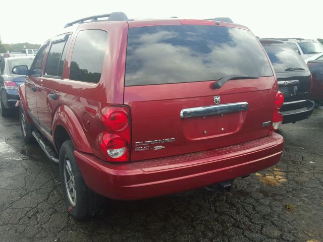 1D4HD48256F182730 - 2006 DODGE DURANGO SL RED photo 3