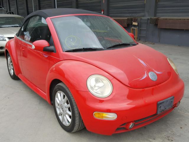 3VWCM31Y34M315155 - 2004 VOLKSWAGEN NEW BEETLE 红色 照片 1