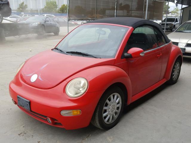 3VWCM31Y34M315155 - 2004 VOLKSWAGEN NEW BEETLE 红色 照片 2