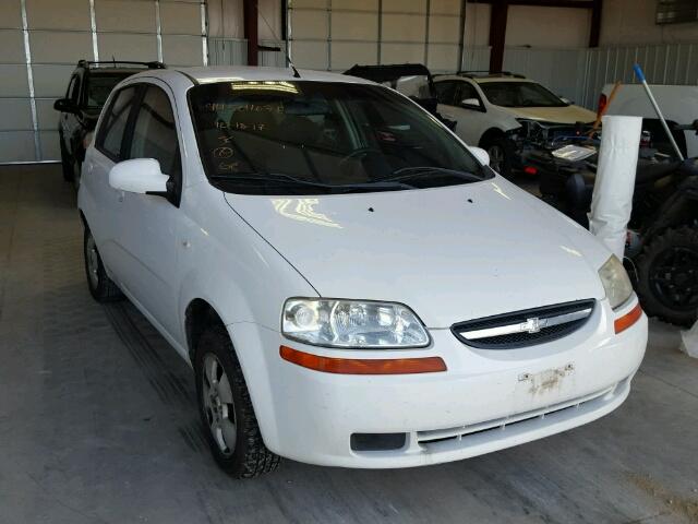 KL1TD66696B666987 - 2006 CHEVROLET AVEO BASE WHITE photo 1