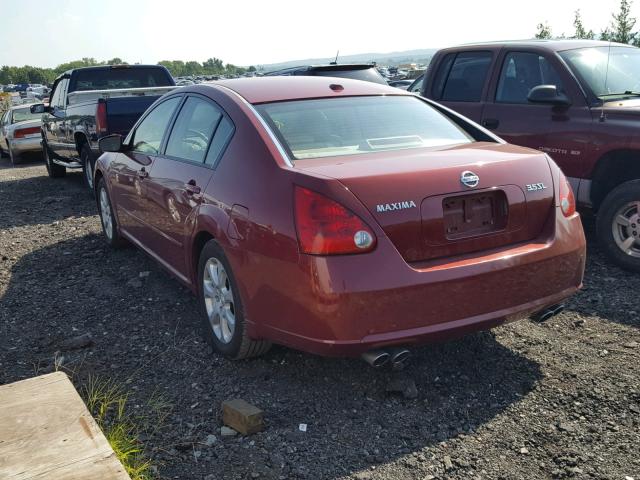 1N4BA41E38C819771 - 2008 NISSAN MAXIMA SE BURGUNDY photo 3