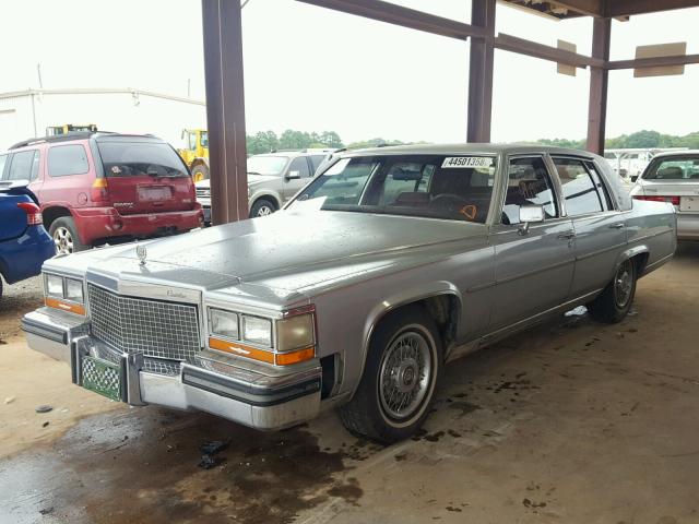 1G6DW51Y6J9729699 - 1988 CADILLAC BROUGHAM SILVER photo 2