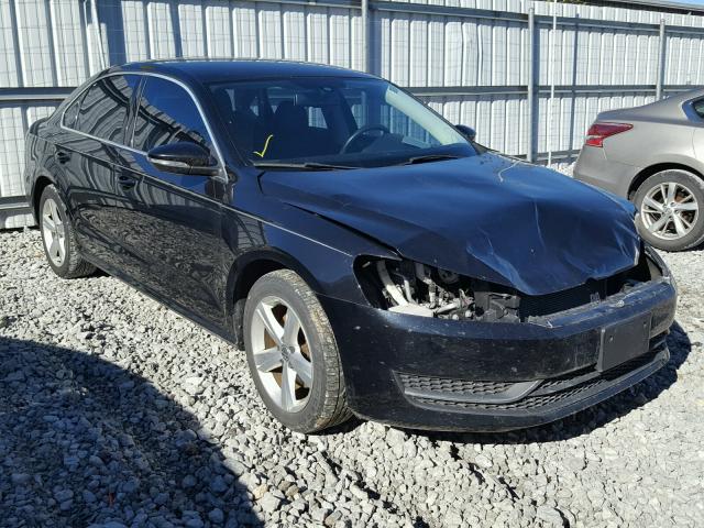 1VWBH7A3XCC056627 - 2012 VOLKSWAGEN PASSAT SE BLACK photo 1