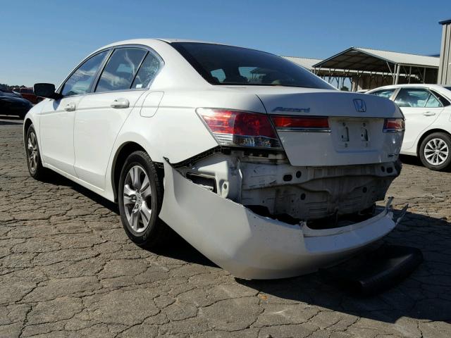 1HGCP2F6XCA049710 - 2012 HONDA ACCORD SE WHITE photo 3