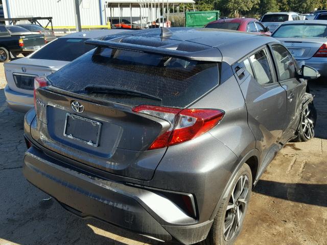 NMTKHMBX5JR018199 - 2018 TOYOTA C-HR XLE GRAY photo 4