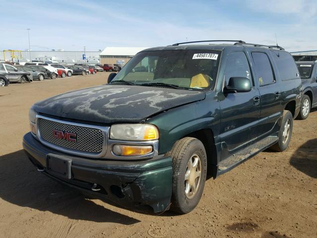 1GKFK66UX1J176281 - 2001 GMC DENALI GREEN photo 2