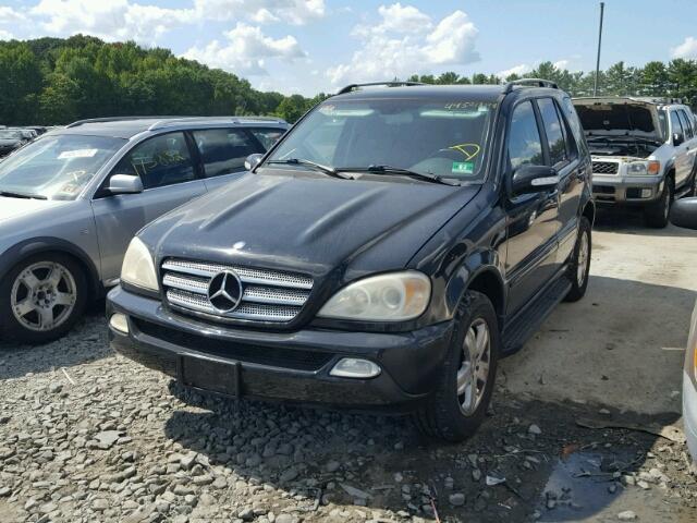 4JGAB57E55A559148 - 2005 MERCEDES-BENZ ML 350 BLACK photo 2