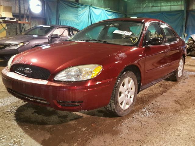 1FAFP52U94G183579 - 2004 FORD TAURUS LX BURGUNDY photo 2