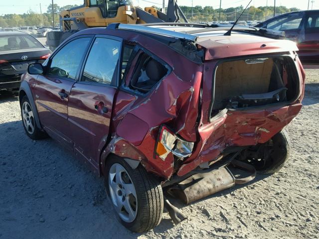 5Y2SL64864Z405316 - 2004 PONTIAC VIBE RED photo 3