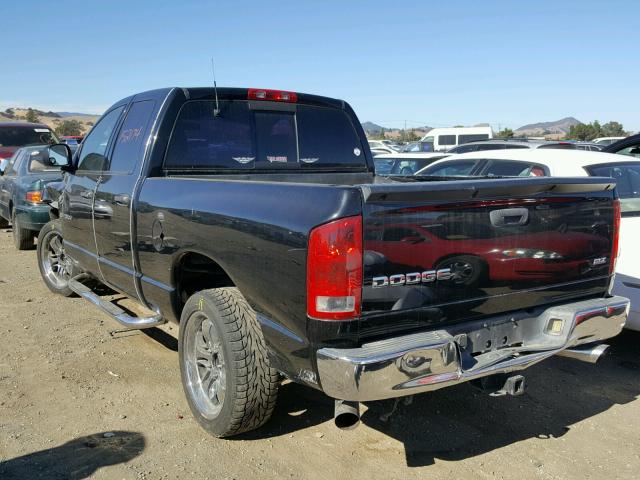 1D7HA18Z43J522689 - 2003 DODGE RAM 1500 S BLACK photo 3