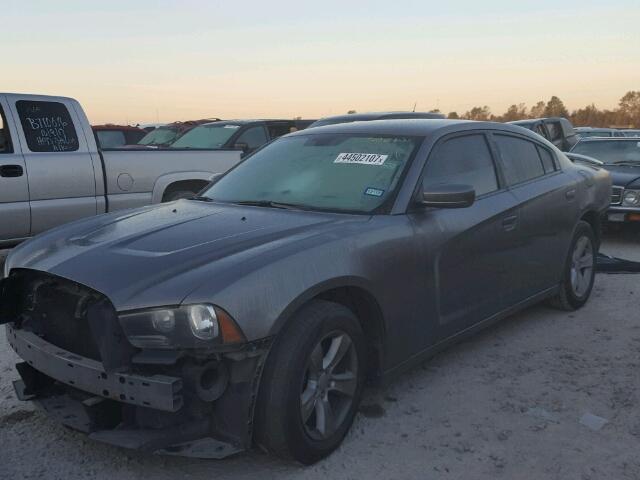 2B3CL3CG7BH548866 - 2011 DODGE CHARGER GRAY photo 2