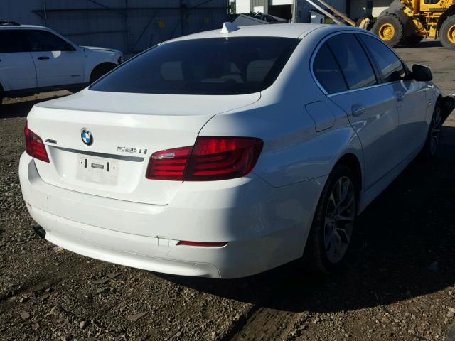 WBAXH5C5XDDW12830 - 2013 BMW 528 XI WHITE photo 4