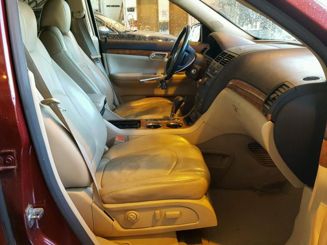 5GZEV33727J142192 - 2007 SATURN OUTLOOK SP წითელი ფოტო 5