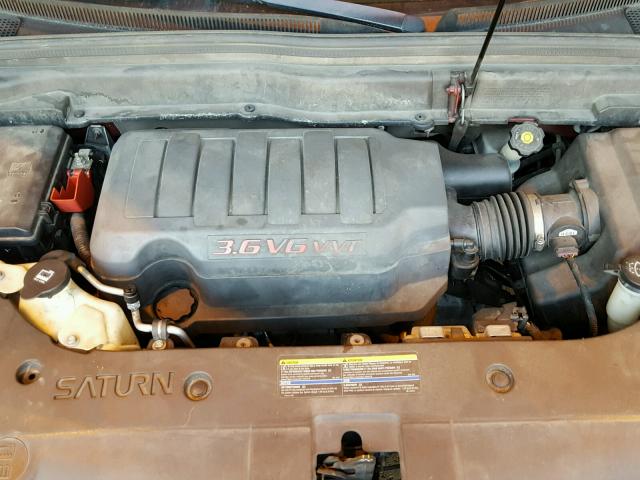 5GZEV33727J142192 - 2007 SATURN OUTLOOK SP წითელი ფოტო 7