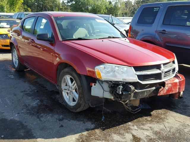 1B3LC56K98N180055 - 2008 DODGE AVENGER SX RED photo 1