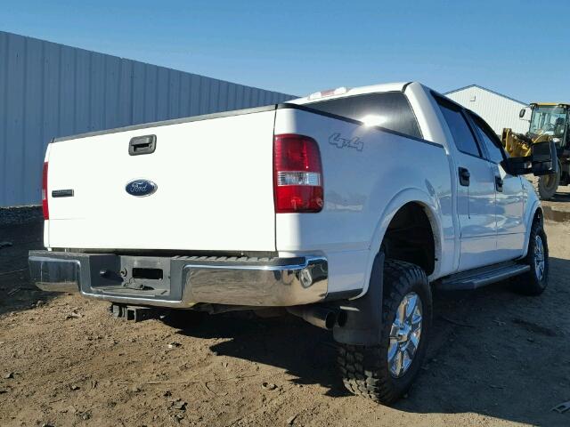 1FTPW14554KB76769 - 2004 FORD F150 SUPER WHITE photo 4