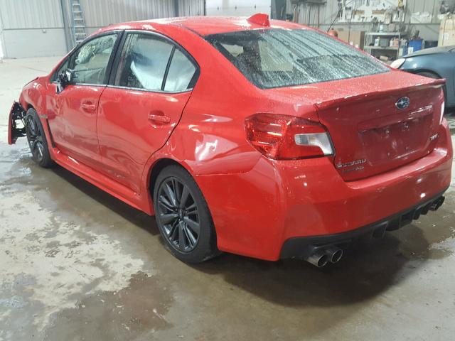 JF1VA1A64J9807703 - 2018 SUBARU WRX RED photo 3