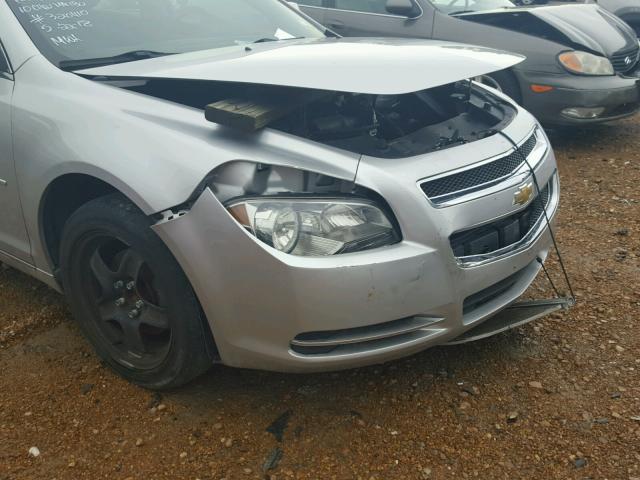 1G1ZC5E01AF320410 - 2010 CHEVROLET MALIBU 1LT SILVER photo 9