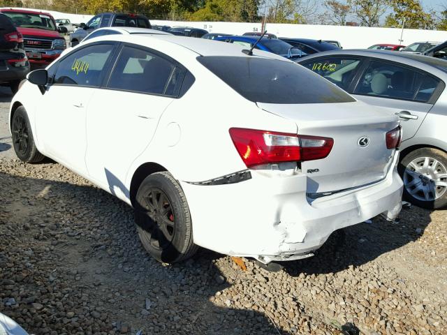 KNADM4A3XG6575815 - 2016 KIA RIO LX WHITE photo 3