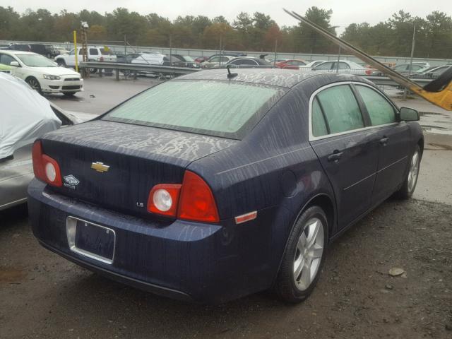 1G1ZG57B69F229146 - 2009 CHEVROLET MALIBU LS BLUE photo 4