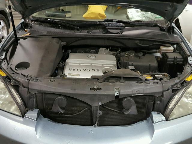 JTJGA31UX40031323 - 2004 LEXUS RX 330 BLUE photo 7