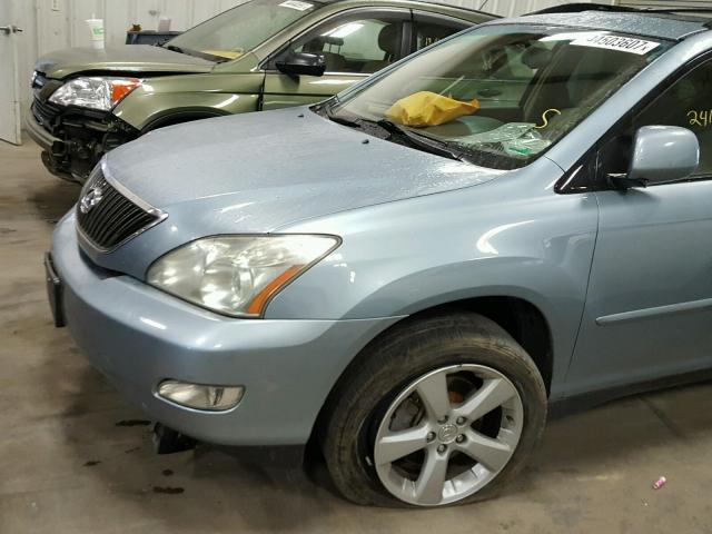 JTJGA31UX40031323 - 2004 LEXUS RX 330 BLUE photo 9