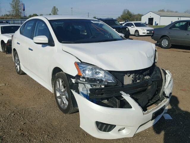 3N1AB7AP8DL792719 - 2013 NISSAN SENTRA S WHITE photo 1