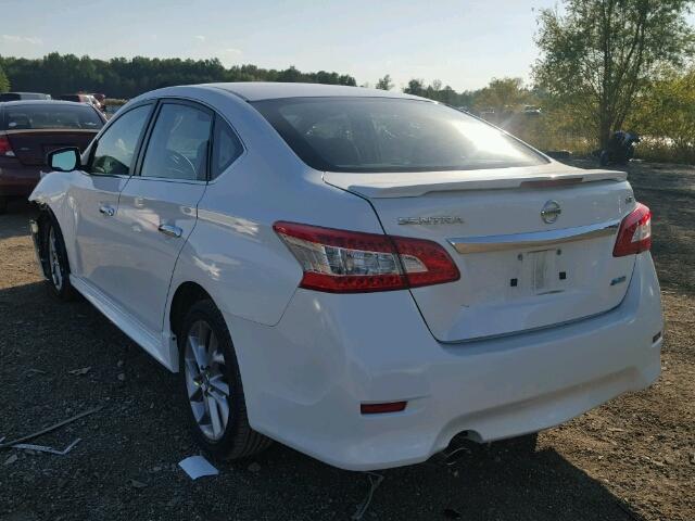 3N1AB7AP8DL792719 - 2013 NISSAN SENTRA S WHITE photo 3