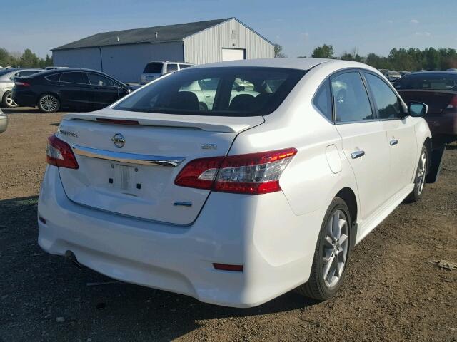 3N1AB7AP8DL792719 - 2013 NISSAN SENTRA S WHITE photo 4