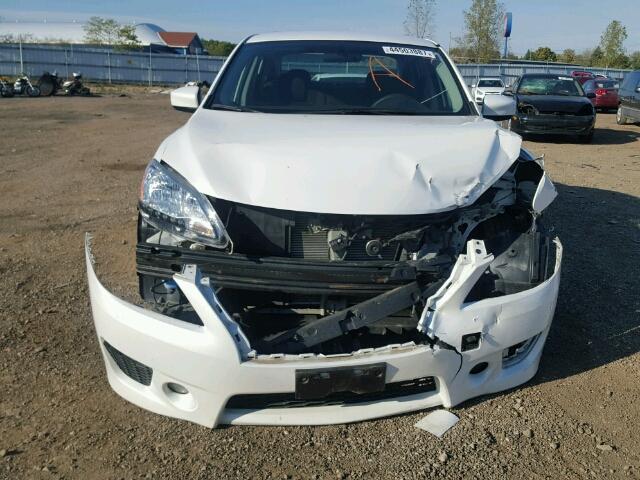 3N1AB7AP8DL792719 - 2013 NISSAN SENTRA S WHITE photo 9